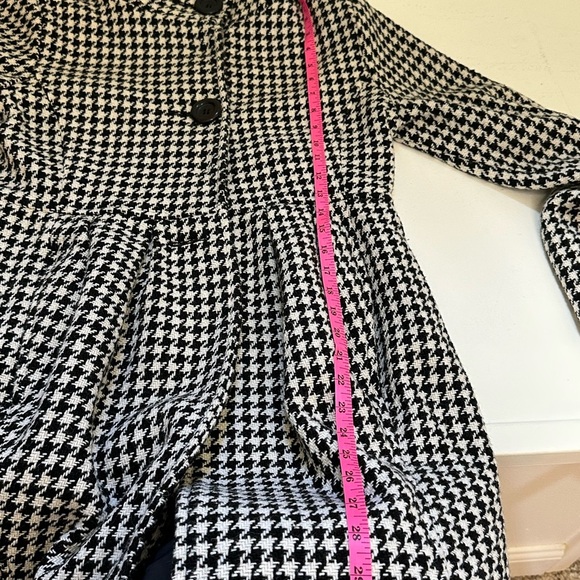 Bitten Sarah Jessica Parker Women Houndstooth wool Blend Black Y2K Size Medium - Picture 9 of 9